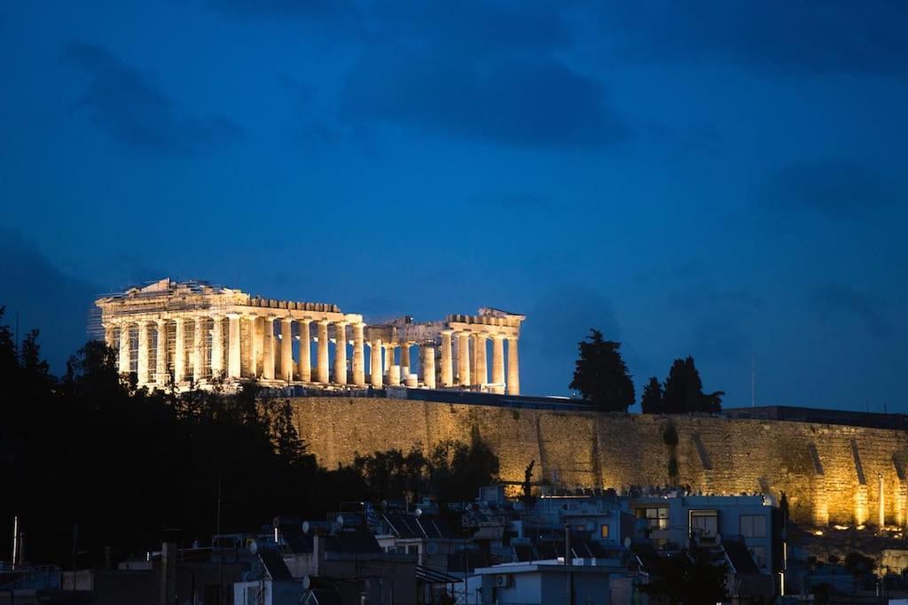 Ferienwohnung Acropolis Landscape Athen Exterior foto